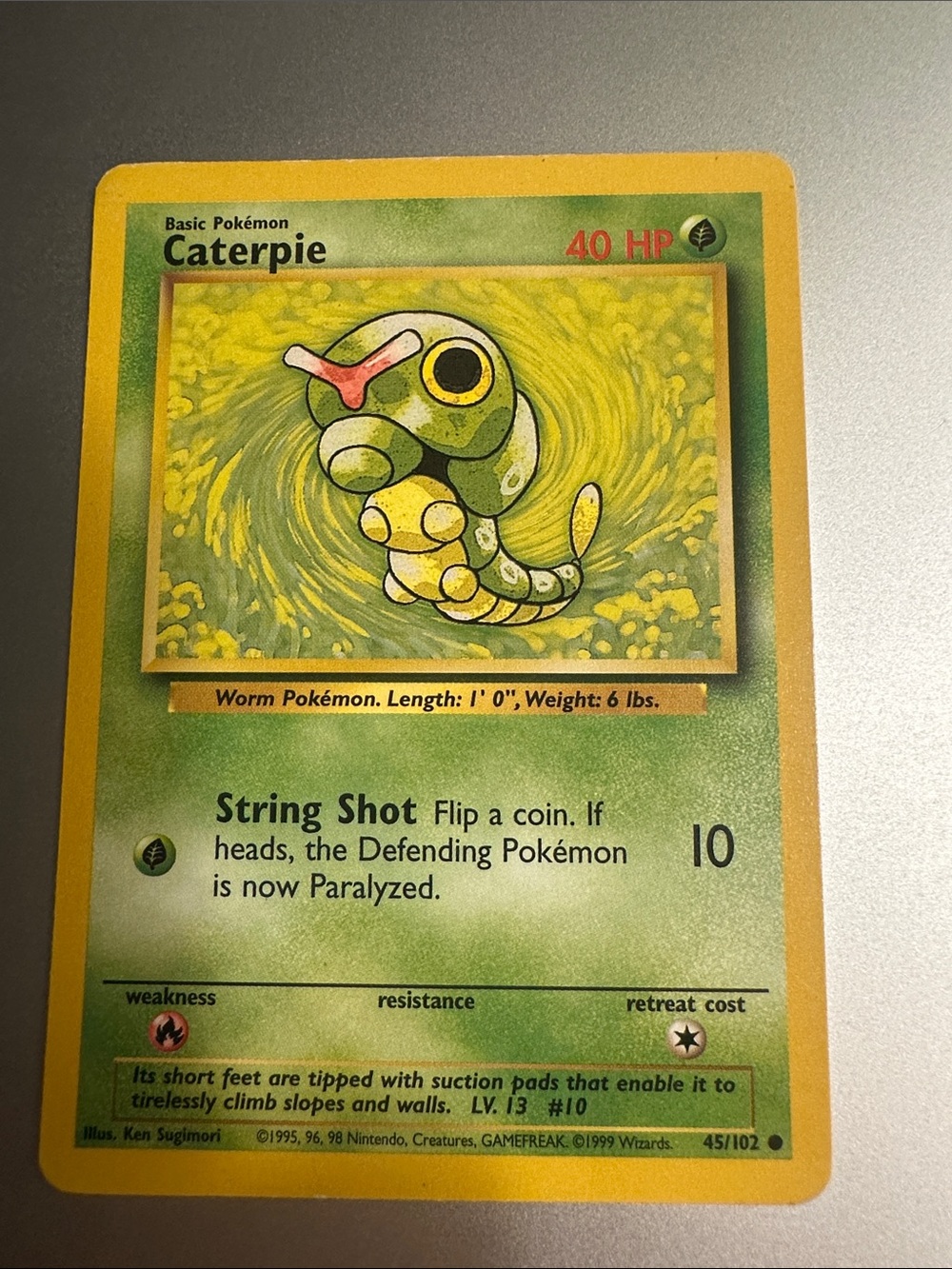 Pokémon Trading Card - Caterpie (45/102)